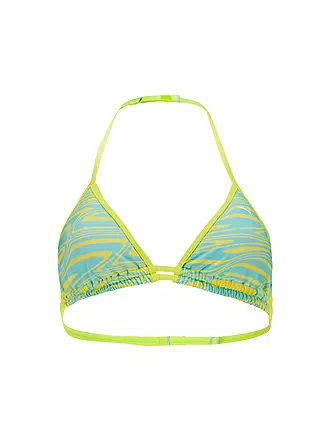 PUMA | Bikinioberteil da donna Printed Triangle | gelb